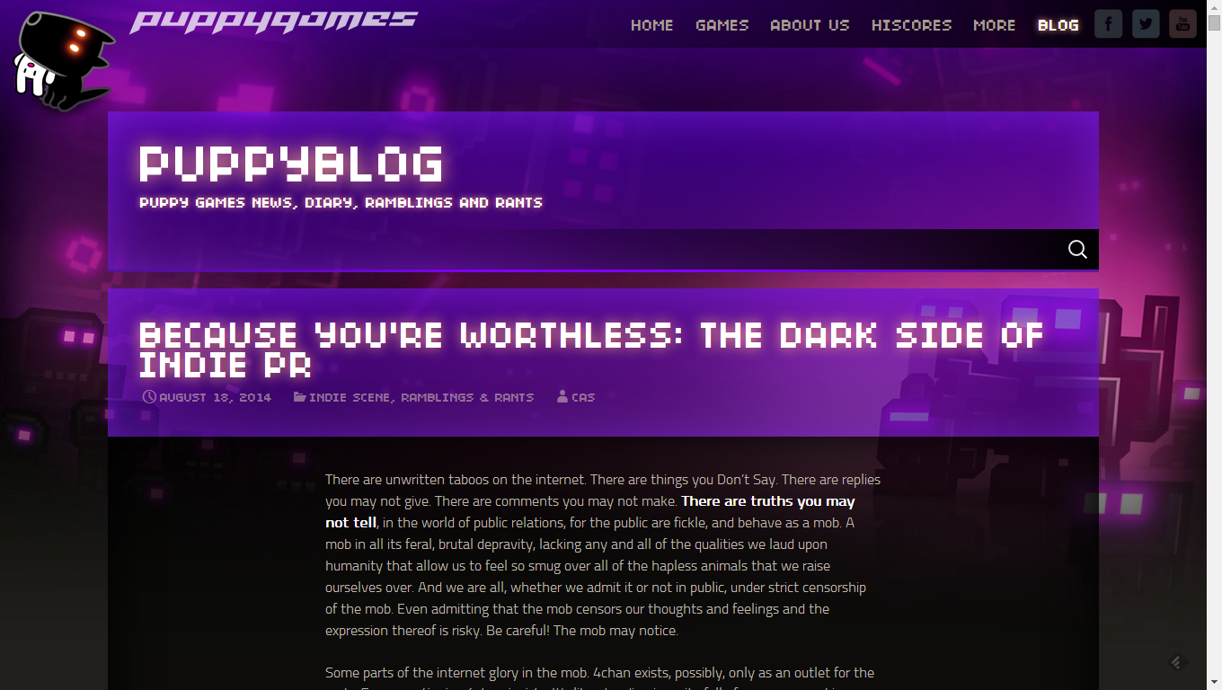 I giocatori non valgono niente per gli sviluppatori indie