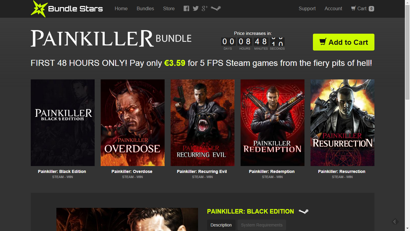 Painkiller Bundle da @BundleStars
