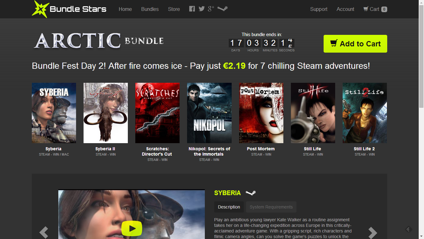 Arctic Bundle e Reboot Bundle 7.0 da @BundleStars